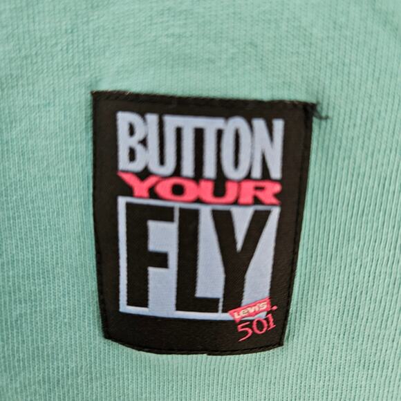 LEVI'S 501 VINTAGE STYLE WOMEN'S XLARGE RELAXED FIT BLUE BUTTON YOUR FLY Y2K - Picture 2 of 7